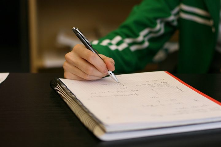 Laptop on a desk used for coding work